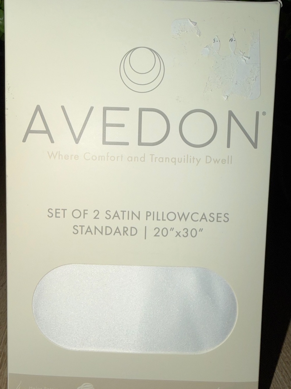 White Satin Pillowcases Set of 2 - Standard
